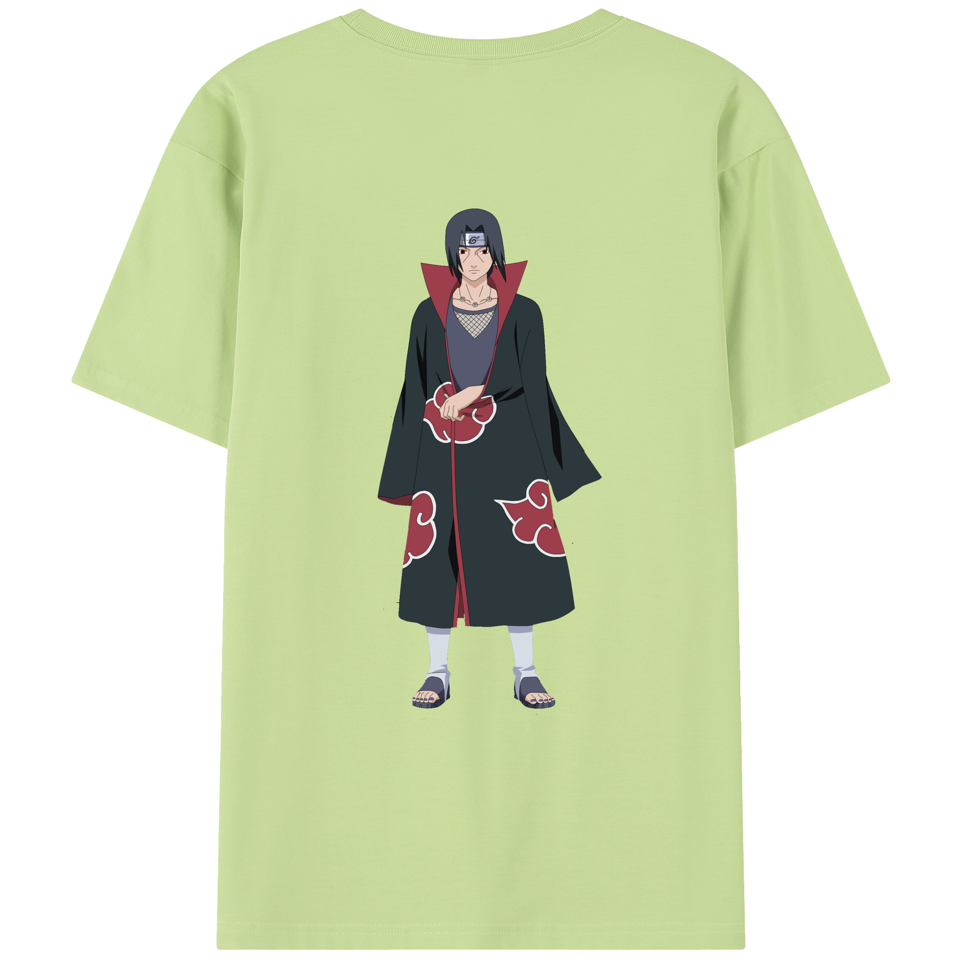 （画像用） NARUTO -ナルト- うちは イタチ Uchiha Itachi 綿100％半袖Tシャツ（背面プリント）